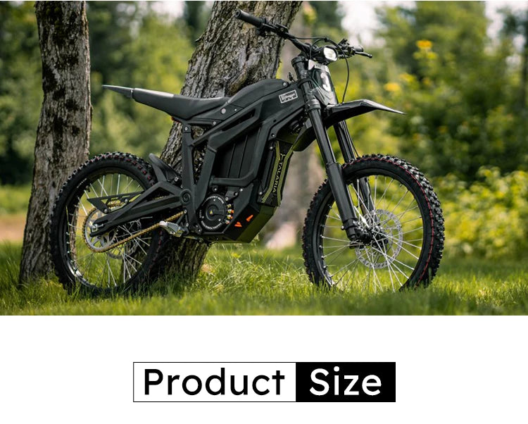 JMT-097994 60V 8000W Long Range Electric Dirt Bike for Adults - Off Road Use , Top Speed 27.9 mph