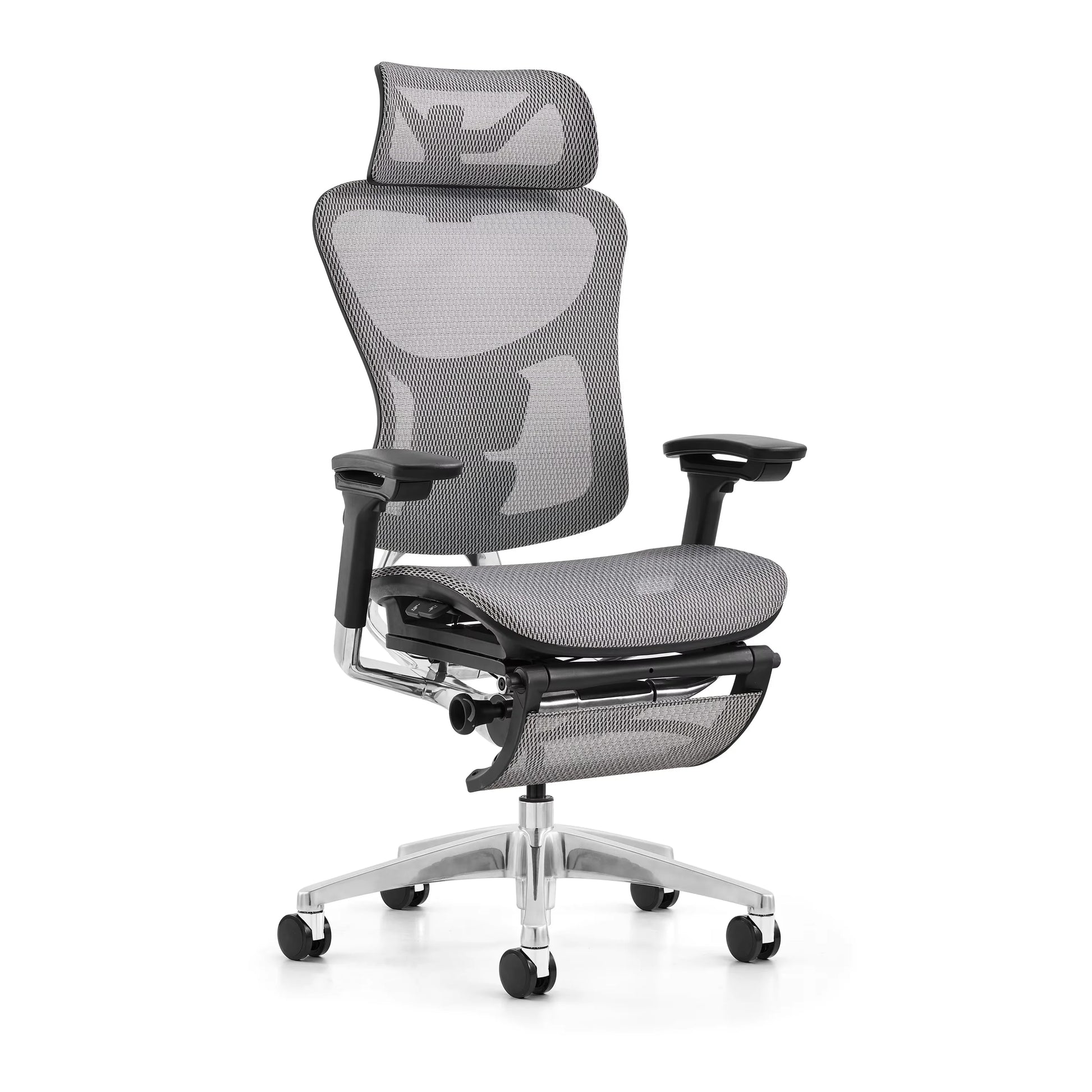 JMT-097994 Ergonomic Mesh Swivel Recliner Office Chair with Footrest for Managers and Executives