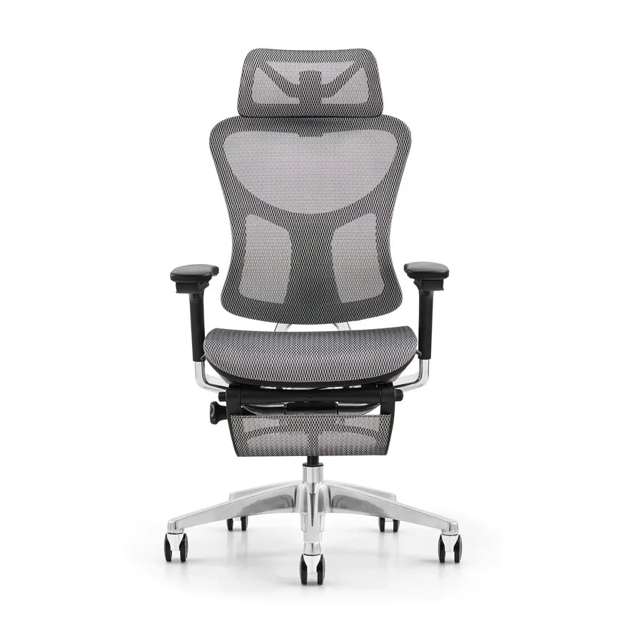JMT-097994 Ergonomic Mesh Swivel Recliner Office Chair with Footrest for Managers and Executives