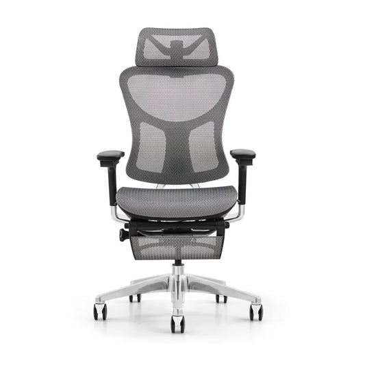 JMT-097994 Ergonomic Mesh Swivel Recliner Office Chair with Footrest for Managers and Executives