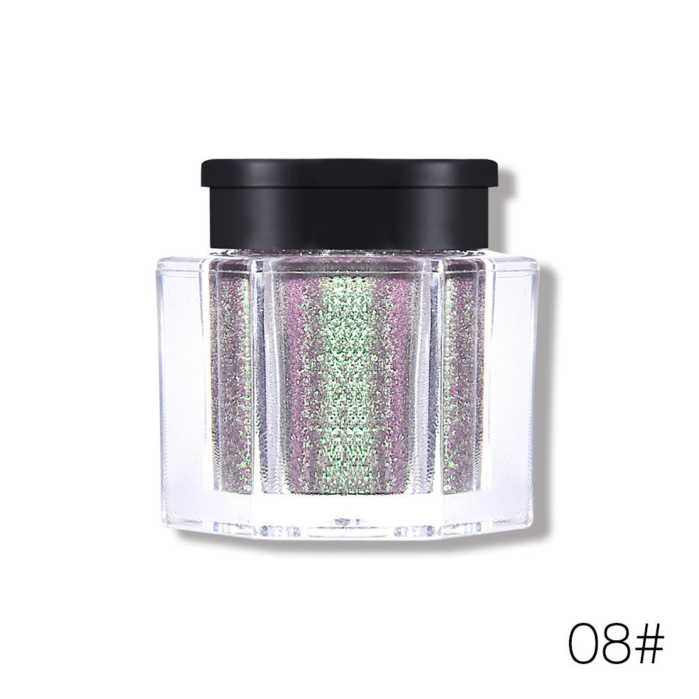 JMT-098826 Polarized Diamond Eyeshadow Powder - 8 Vibrant Colors Including Purple, Gold, Green, and More