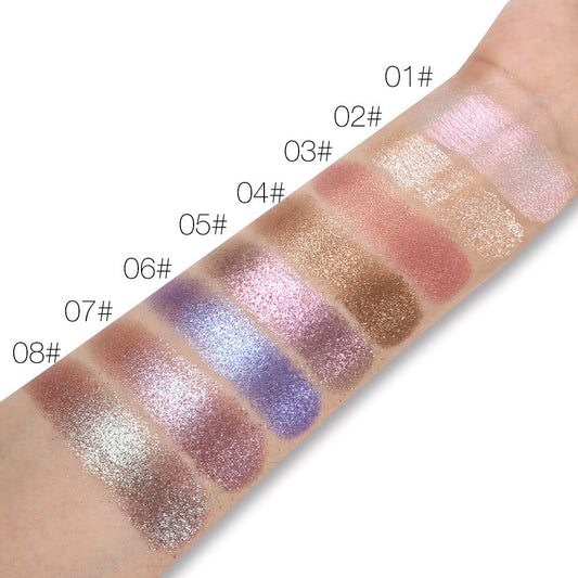 JMT-098826 Polarized Diamond Eyeshadow Powder - 8 Vibrant Colors Including Purple, Gold, Green, and More