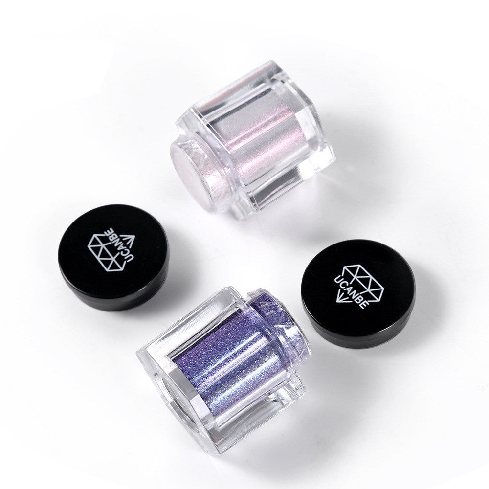 JMT-098826 Polarized Diamond Eyeshadow Powder - 8 Vibrant Colors Including Purple, Gold, Green, and More