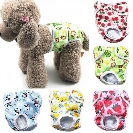 JMT-099018 Washable Dog Diaper Pants for All Sizes - Cotton Material in Multiple Colors