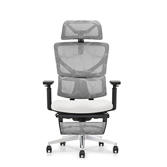 JMT-099146 Ergonomic Height Adjustable Mesh Computer Chair with Lumbar Support and Footrest