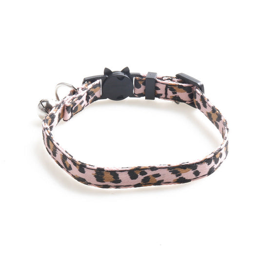 JMT-099210 Soft Cloth Cat Collar with Adjustable Size and Bell