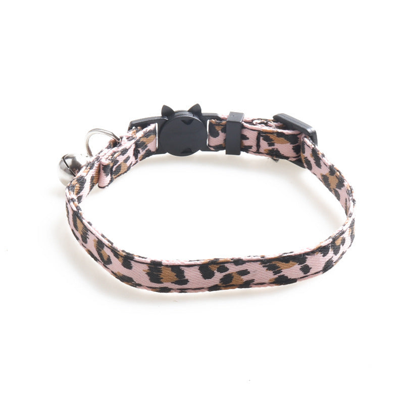 JMT-099210 Soft Cloth Cat Collar with Adjustable Size and Bell