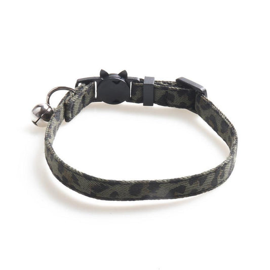 JMT-099210 Soft Cloth Cat Collar with Adjustable Size and Bell