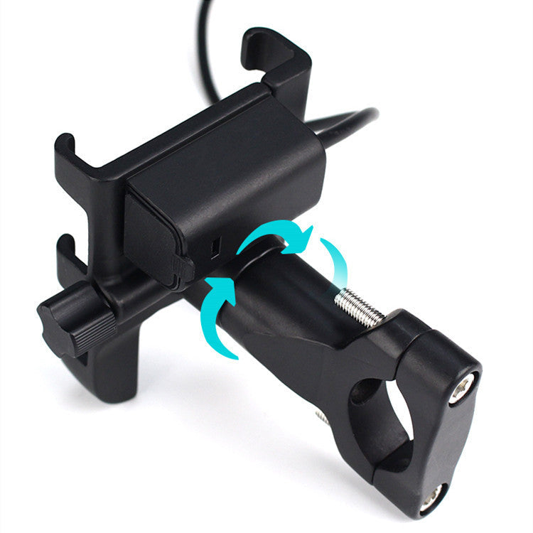 JMT-099402 Aluminum Alloy Mobile Phone Holder for Bicycles and Electric Motorcycles - Shockproof and Waterproof Navigation Stand