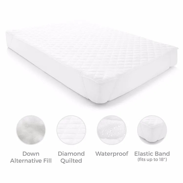 JMT-099466 Hypoallergenic Quilted Waterproof Crib Mattress Protector Fitted Sheets for Infants
