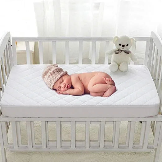 JMT-099466 Hypoallergenic Quilted Waterproof Crib Mattress Protector Fitted Sheets for Infants