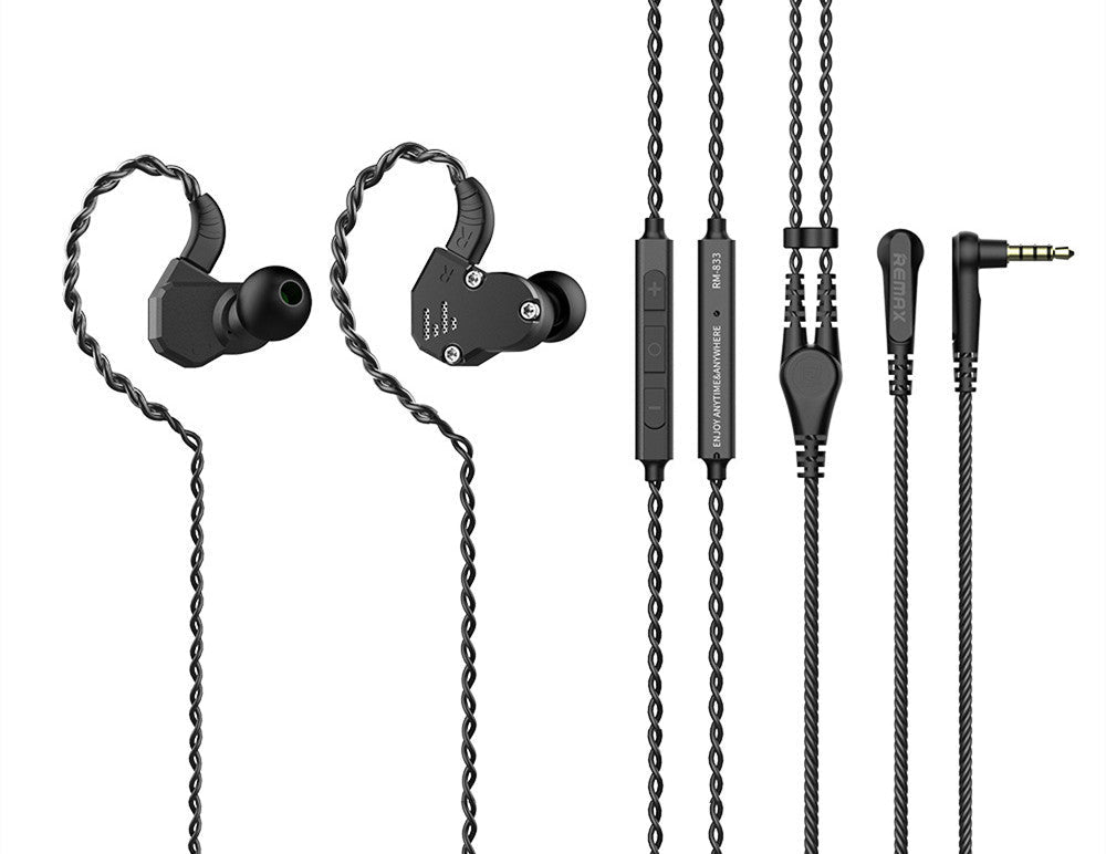 JMT-099530 Dual Function Wired and Bluetooth In-Ear Headset with Microphone - Black, Space Gray