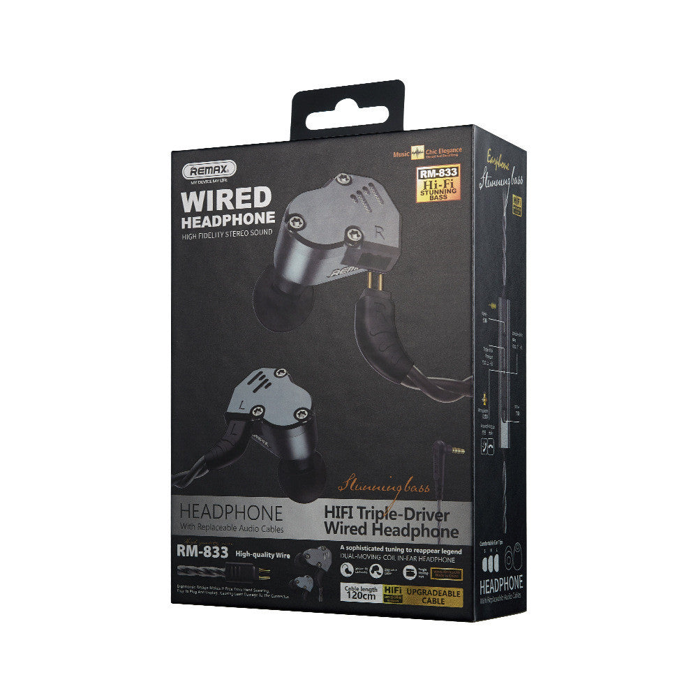 JMT-099530 Dual Function Wired and Bluetooth In-Ear Headset with Microphone - Black, Space Gray