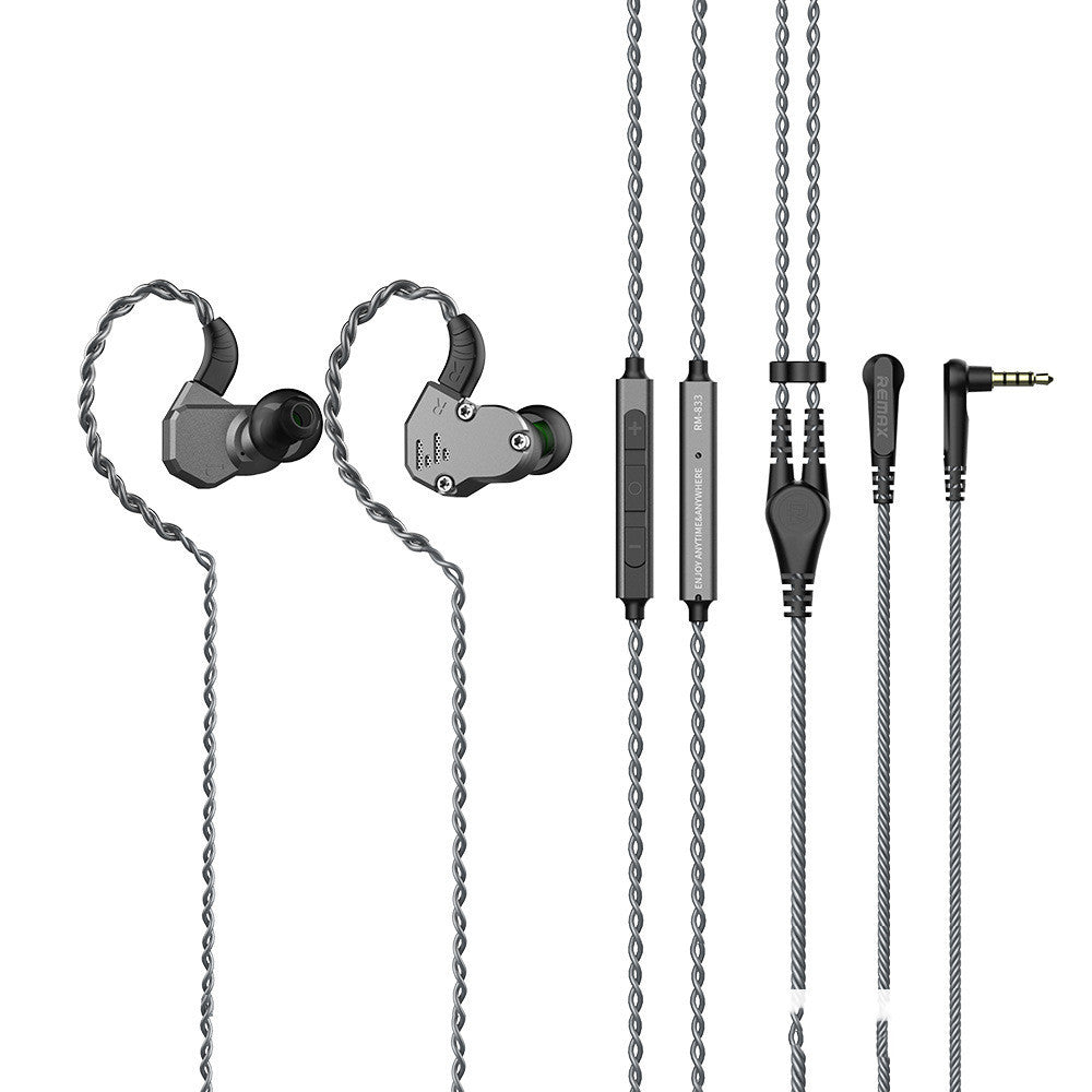 JMT-099530 Dual Function Wired and Bluetooth In-Ear Headset with Microphone - Black, Space Gray