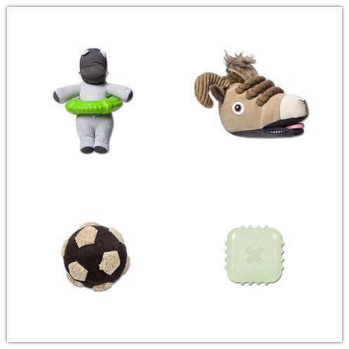 JMT-099530 Durable Glow-in-the-Dark Football & Multifunctional Dog Toys Bundle