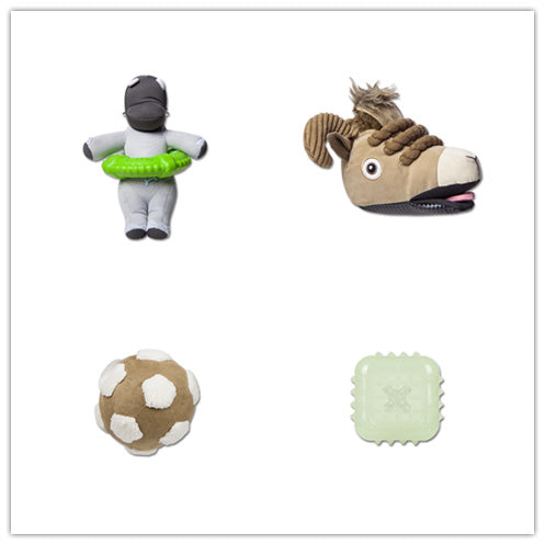 JMT-099530 Durable Glow-in-the-Dark Football & Multifunctional Dog Toys Bundle