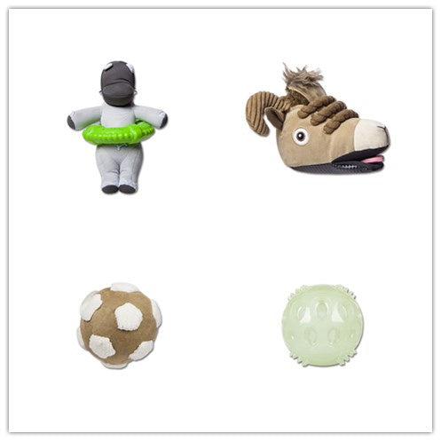 JMT-099530 Durable Glow-in-the-Dark Football & Multifunctional Dog Toys Bundle