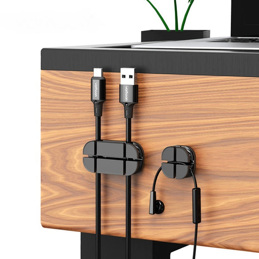 JMT-099850 Silicone Cross USB Cable Organizer Clip for Tidy and Efficient Management