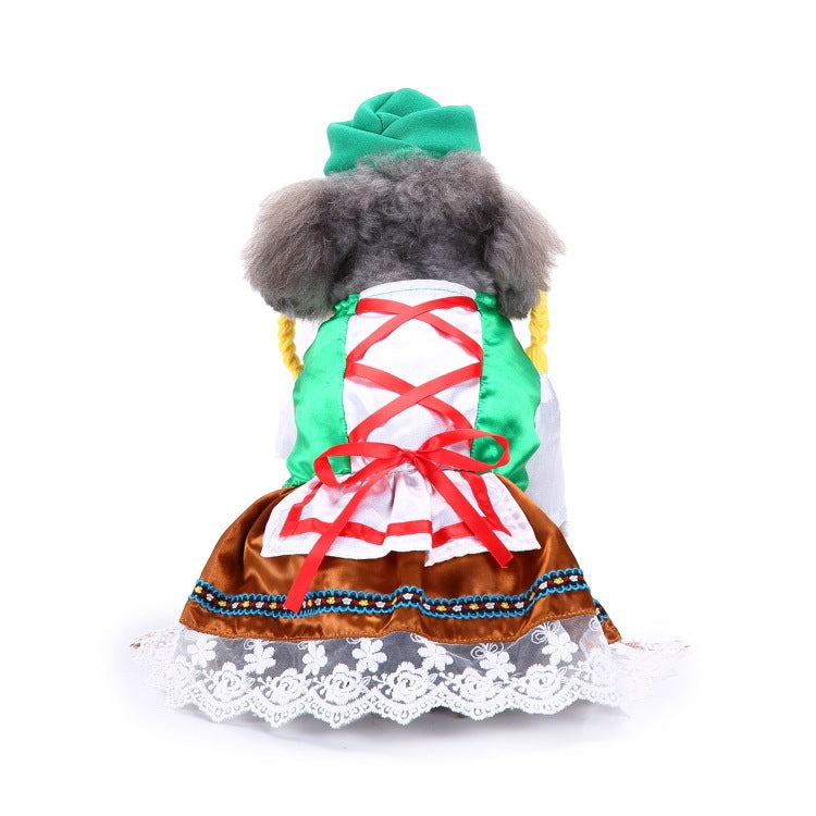 JMT-100170 Creative Halloween and Christmas Costumes for Pets - Fun Polyester Outfits in Various Styles and Sizes