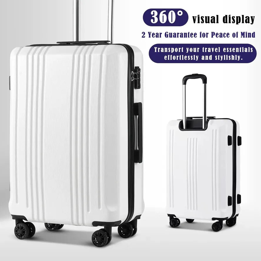 JMT-100490 Trolley Suitcase Set - 2-Piece Luggage Set with 18-inch and 20-inch Spinner Wheels for Travel