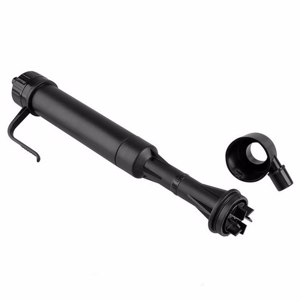 JMT-100874 Aquarium Gravel Cleaner Siphon with Adjustable Height and Dual Suction Tubes, Suitable for Aquariums up to 52cm Deep, Includes Hose and Filter Bag