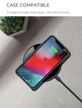 JMT-100874 Mirror Round Wireless Charger - 5W Acrylic, Micro USB, Private Mode, Lightweight Design