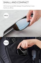 JMT-100874 Mirror Round Wireless Charger - 5W Acrylic, Micro USB, Private Mode, Lightweight Design