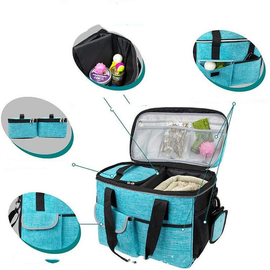 JMT-100938 Portable Pet Travel Lunch Bag with Foldable Bowl and Food Storage Compartment