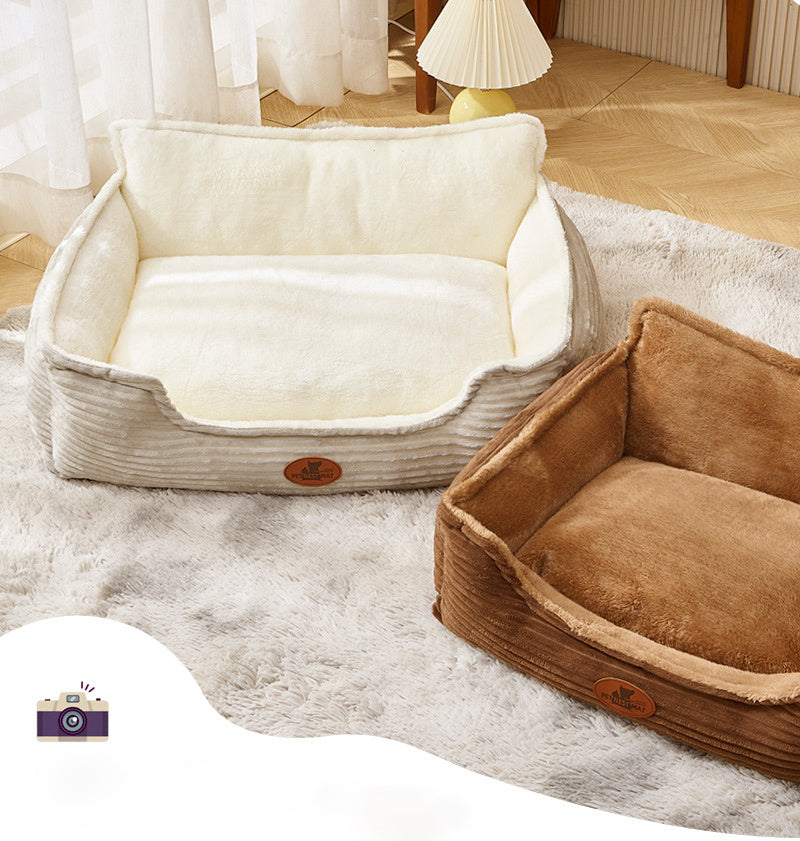 JMT-101002 All-Season Dog Bed with Removable and Washable Cover for Small and Medium Dogs