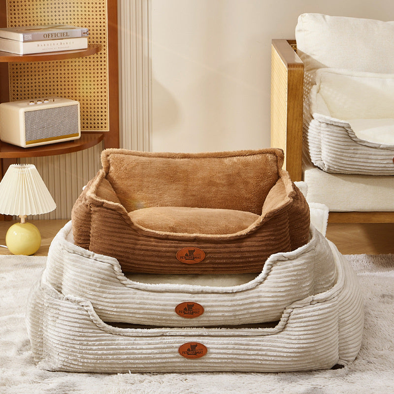 JMT-101002 All-Season Dog Bed with Removable and Washable Cover for Small and Medium Dogs
