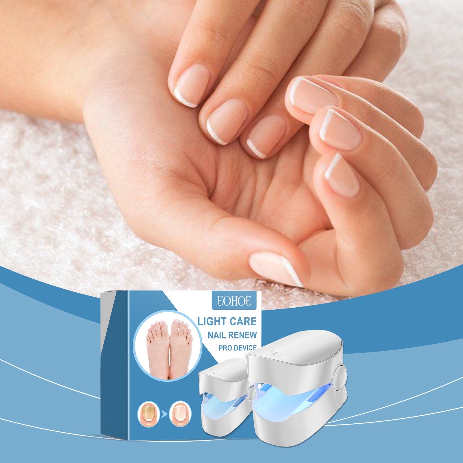 JMT-101002 Nail Repair Device for Gentle Treatment of Damaged Nails and Surface Care