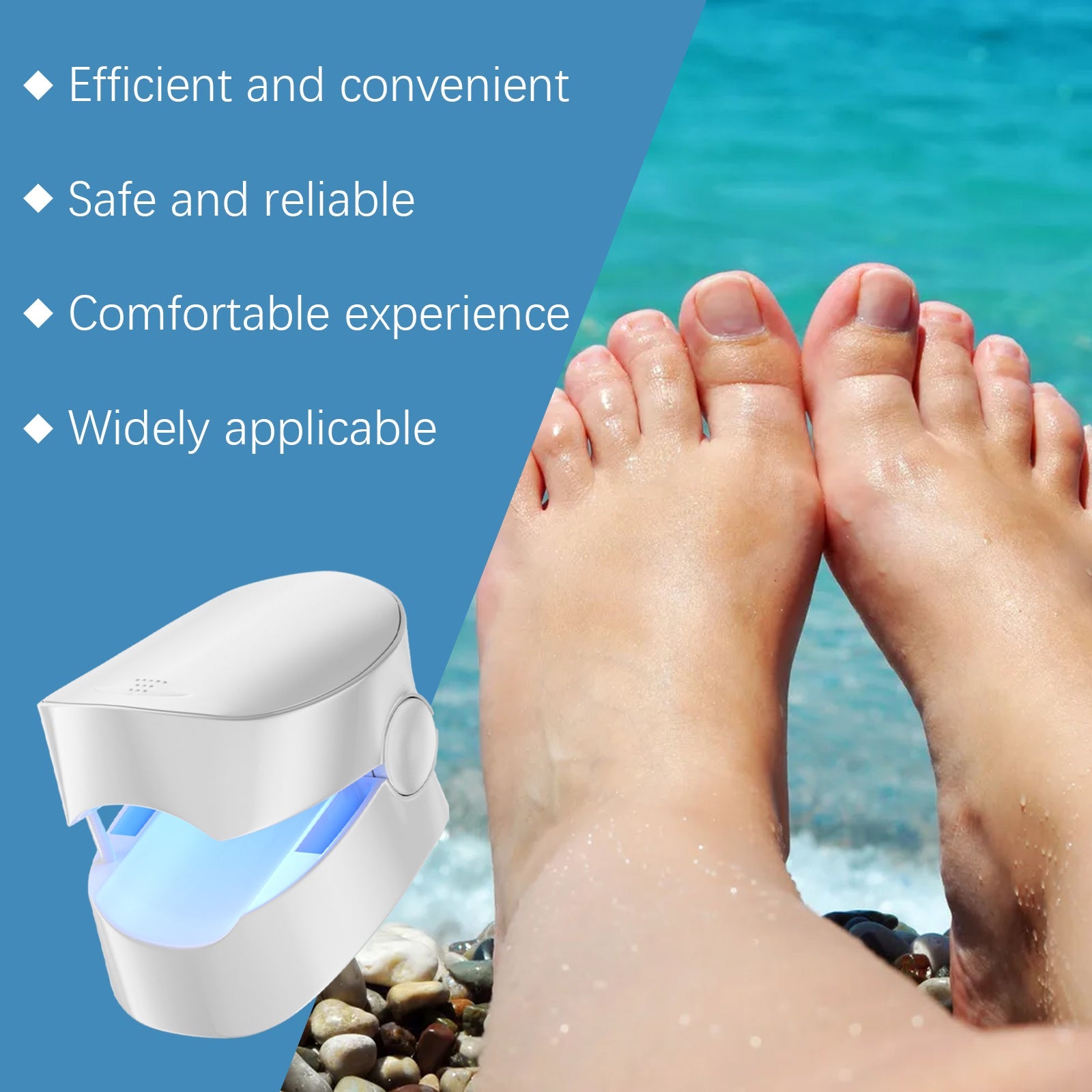 JMT-101002 Nail Repair Device for Gentle Treatment of Damaged Nails and Surface Care