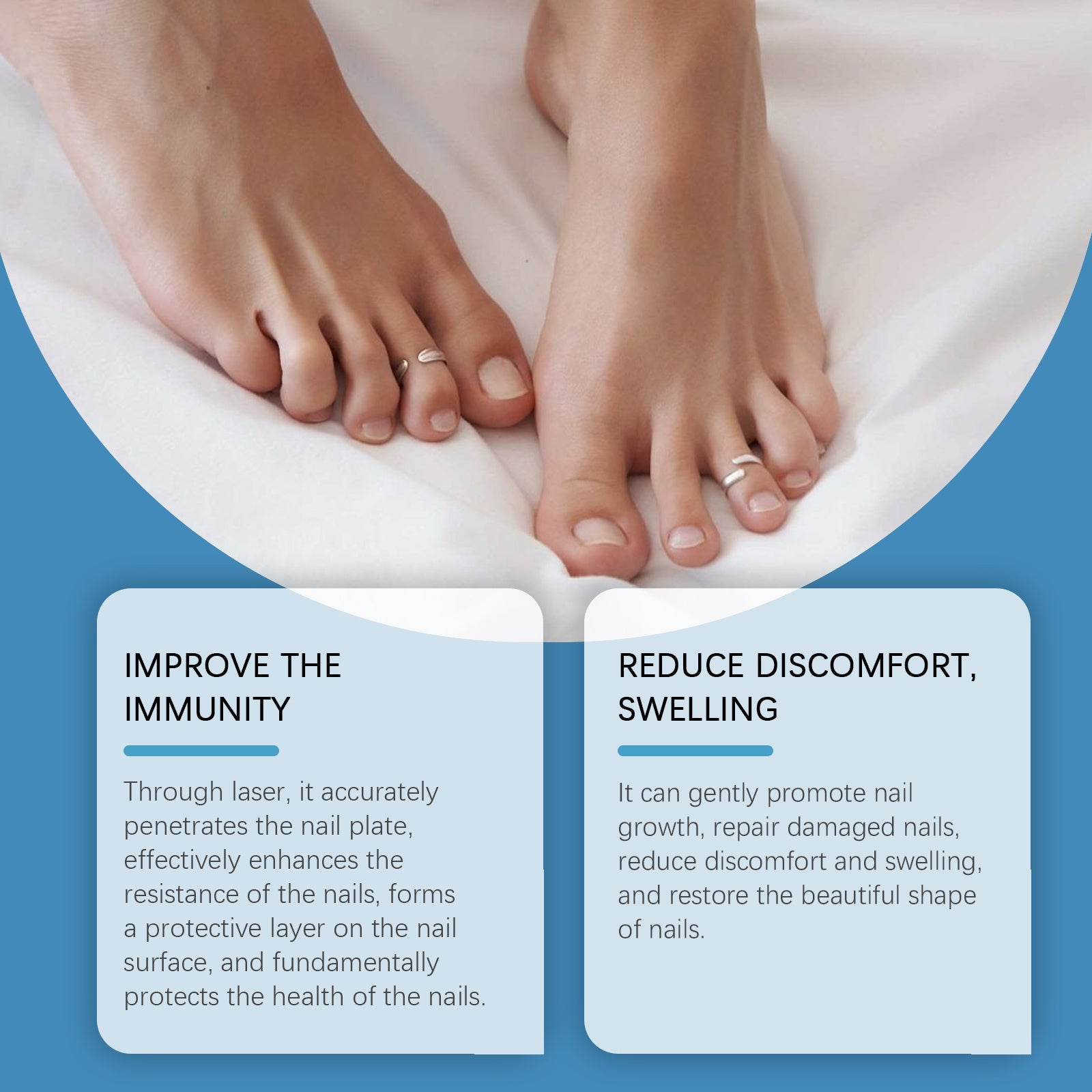 JMT-101002 Nail Repair Device for Gentle Treatment of Damaged Nails and Surface Care