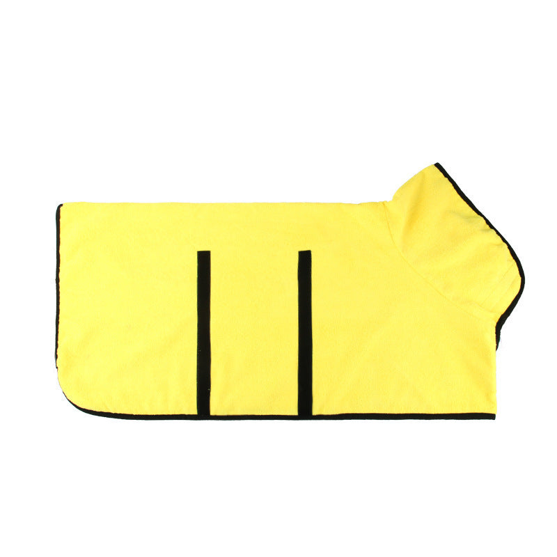 JMT-101322 Fast Drying Microfiber Pet Bathrobe for Small to Large Dogs with Adjustable Towel Grooming Coat