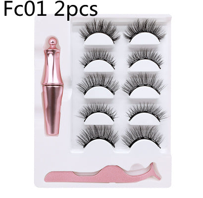 JMT-101962 3 Pairs of Magnetic False Eyelashes with Liquid Eyeliner and 3D Technology