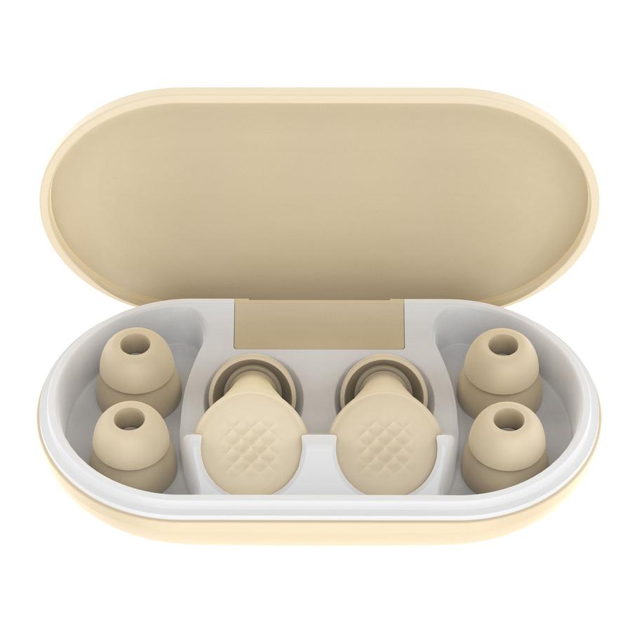 JMT-102026 Comfortable Silicone Earplugs for Sleep - Noise Reduction in Milky White, Black, Lavender, and Pink