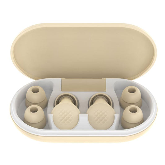 JMT-102026 Comfortable Silicone Earplugs for Sleep - Noise Reduction in Milky White, Black, Lavender, and Pink