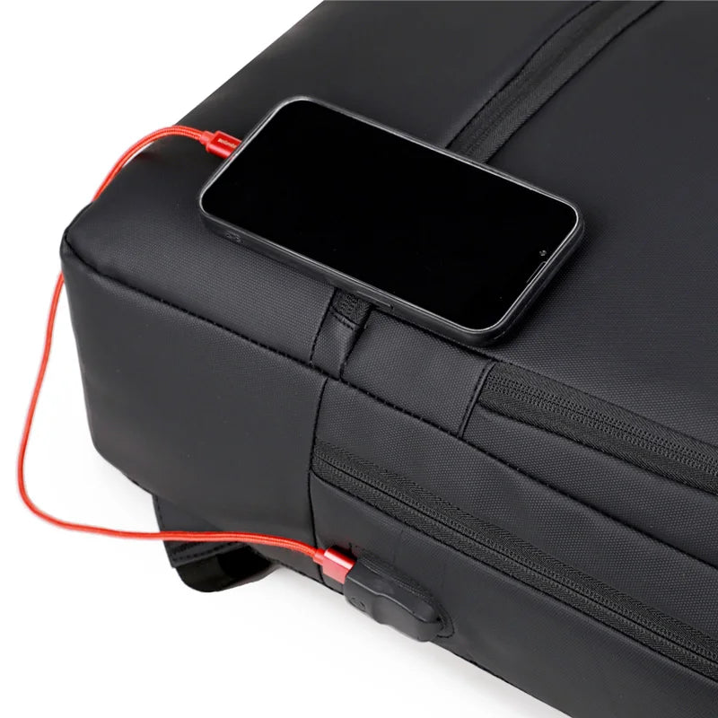 JMT-102026 Lightweight Waterproof Laptop Backpack with USB Charging Port and High Capacity for Outdoor Use