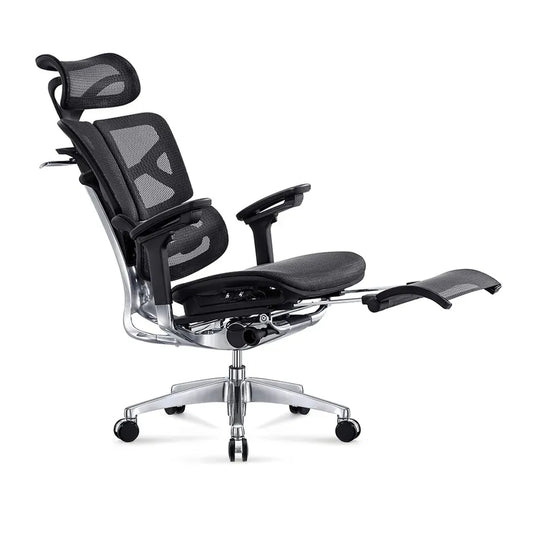 JMT-102154 Ergonomic High Back Office Chair with Adjustable Headrest and 4D Armrests for Gaming and Computer Work