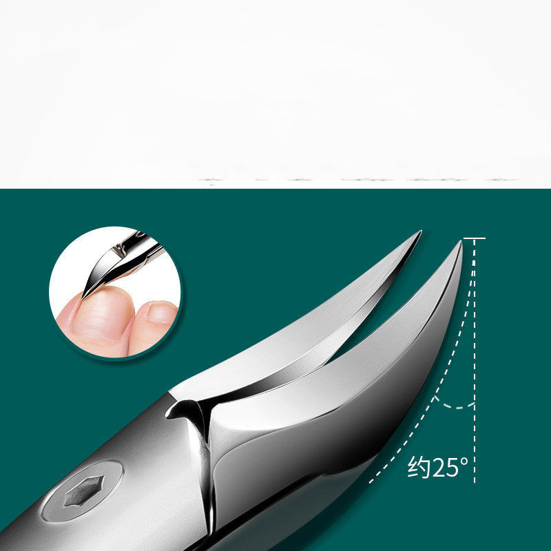JMT-102154 Single Thick Gray Toenail Clipper with ABS Resin Handle and Stainless Steel Blades