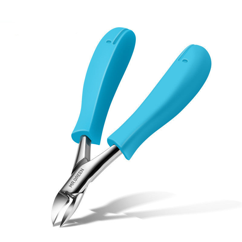 JMT-102154 Single Thick Gray Toenail Clipper with ABS Resin Handle and Stainless Steel Blades