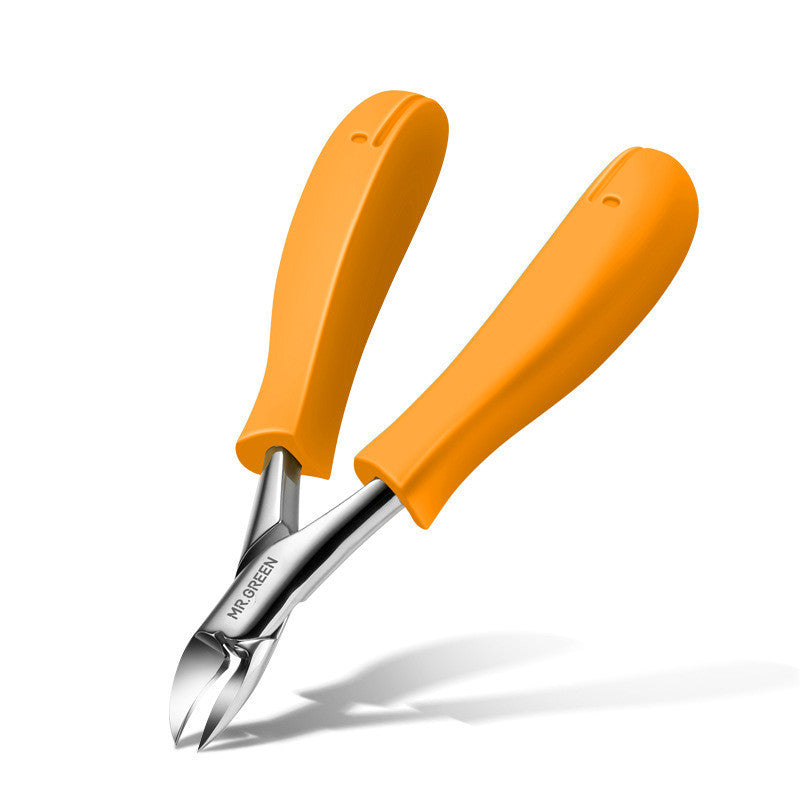 JMT-102154 Single Thick Gray Toenail Clipper with ABS Resin Handle and Stainless Steel Blades