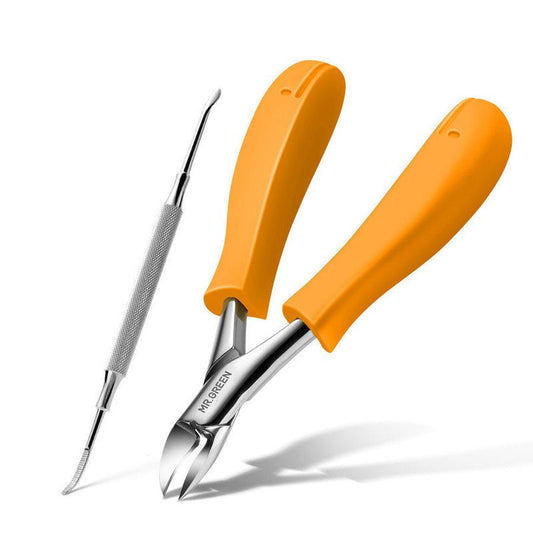 JMT-102154 Single Thick Gray Toenail Clipper with ABS Resin Handle and Stainless Steel Blades