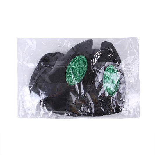 JMT-102666 Cartoon Black Bat Hat for Cats and Dogs - Wool Headdress Costume for All Seasons