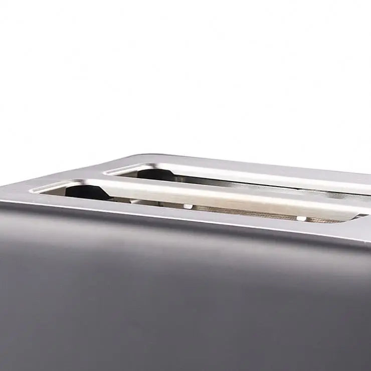 JMT-102794 Retro 2 Slice Portable Black Stainless Steel Toaster