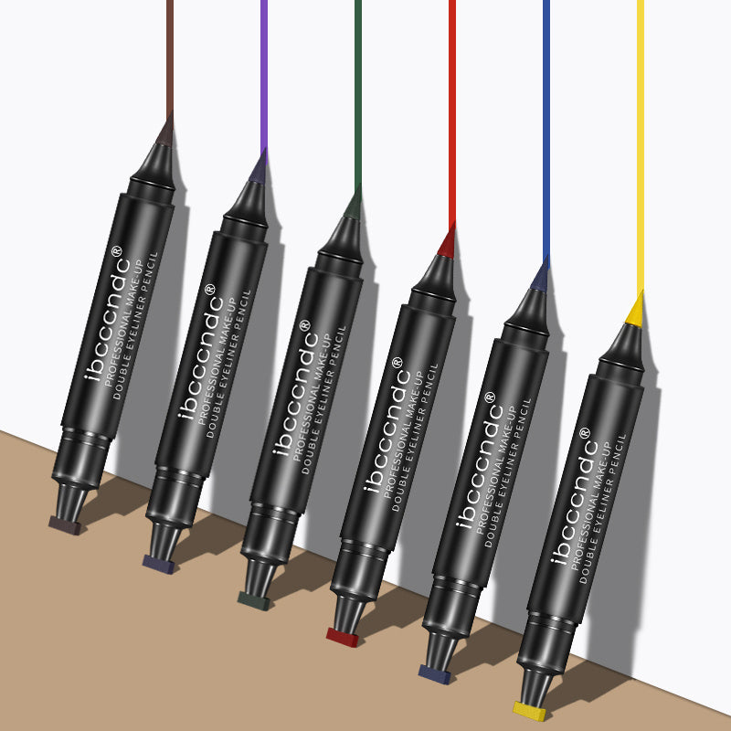JMT-102986 Two-Color Double-Headed Eyeliner Stamp Pen for Easy Precision Application