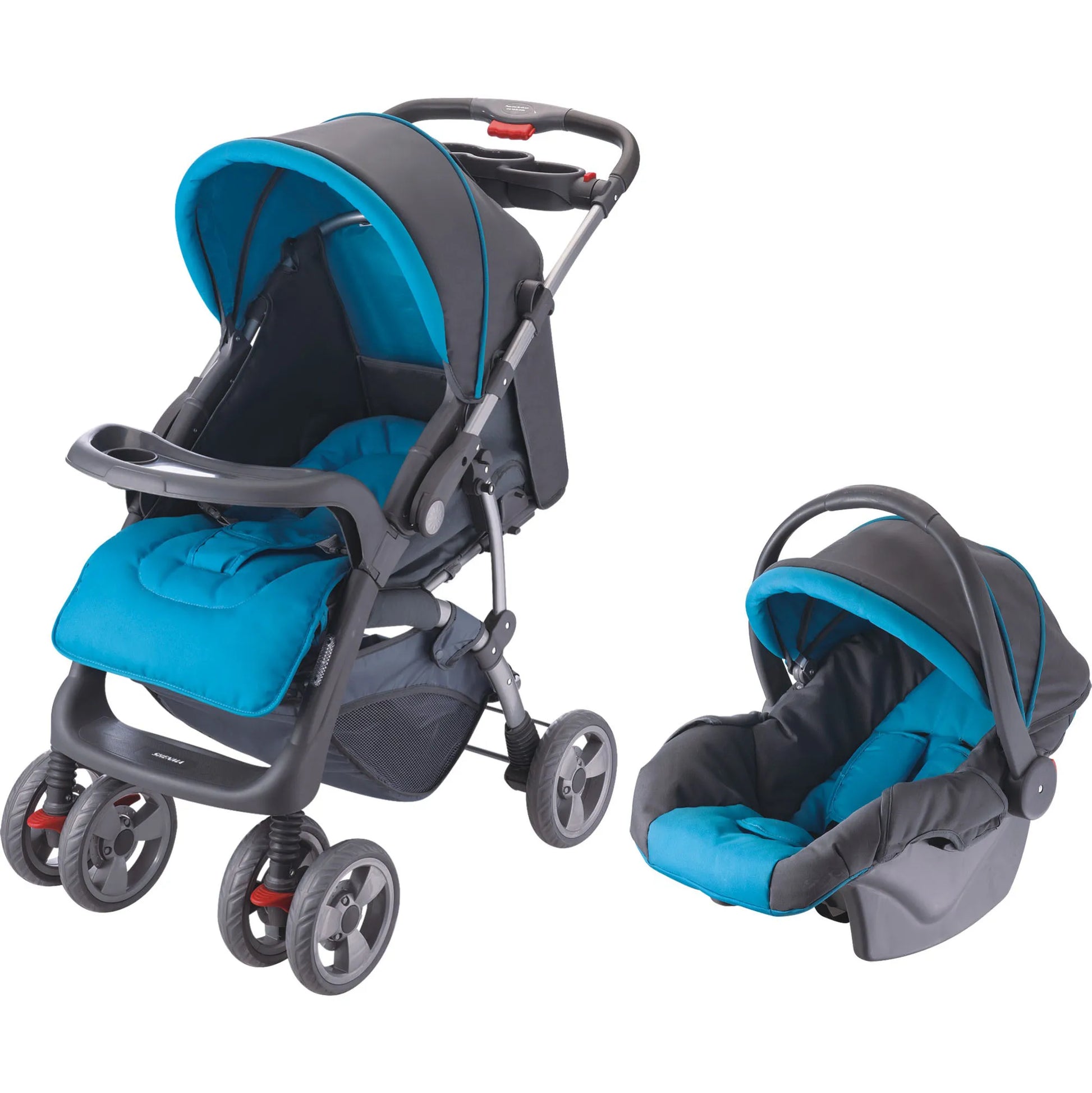 JMT-103178 Lightweight Multi-Function Foldable Baby Stroller with Adjustable Canopy and Storage Basket
