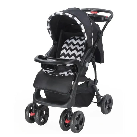 JMT-103178 Lightweight Multi-Function Foldable Baby Stroller with Adjustable Canopy and Storage Basket