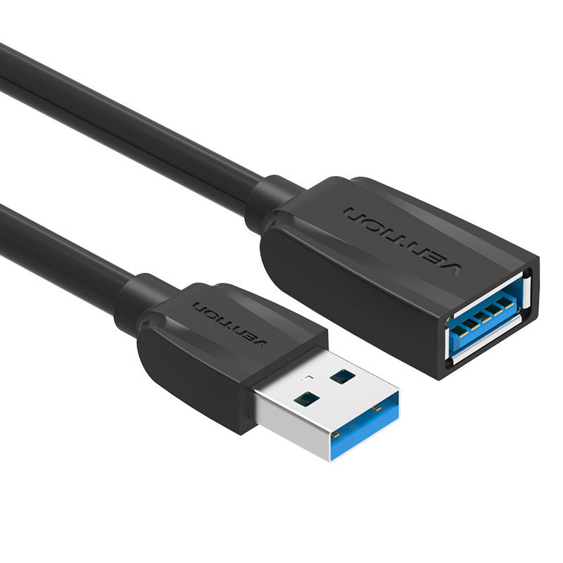 JMT-103178 USB Male to Female Wireless Network Card Extension Cable - Oxygen-Free Copper, 0.5m to 5m Lengths, Black