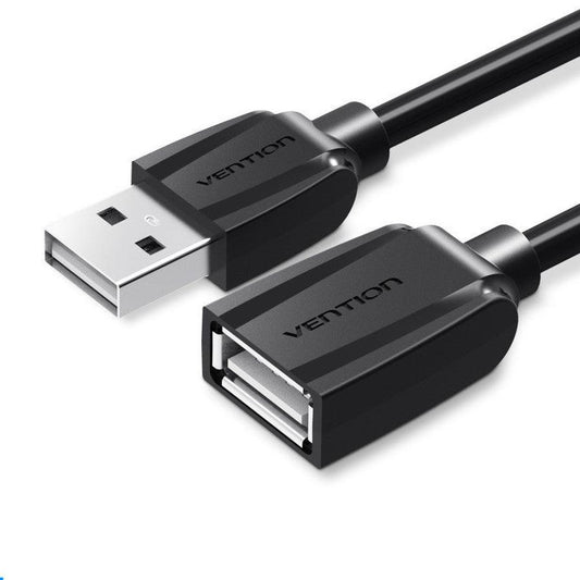 JMT-103178 USB Male to Female Wireless Network Card Extension Cable - Oxygen-Free Copper, 0.5m to 5m Lengths, Black